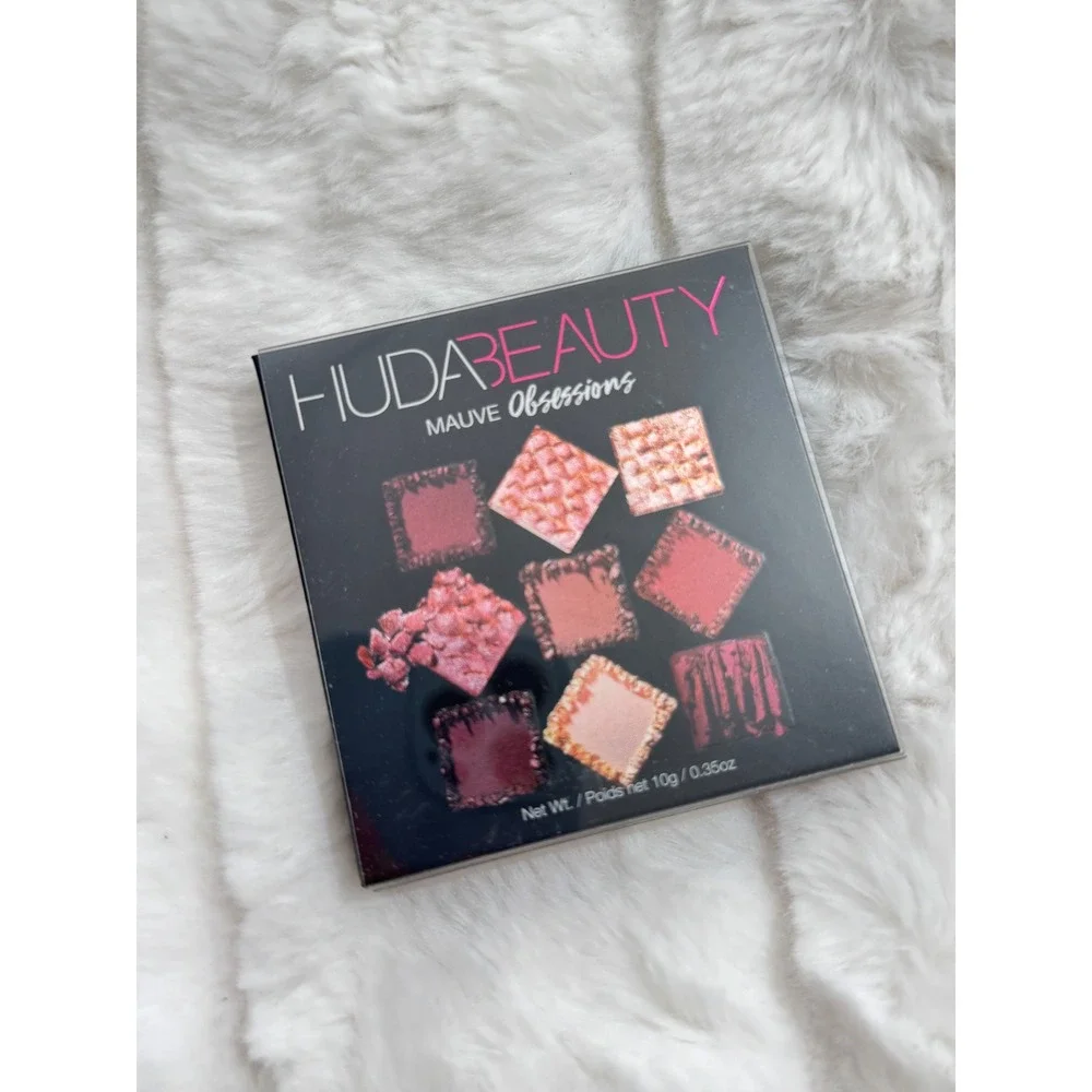 Huda Beauty Mauve Obsessions Eyeshadow Palette - 9 High-Pigment Shades AUTHENTIC